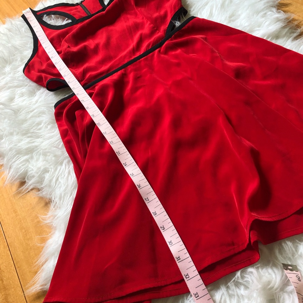 ⬇️ Red Cutout Racerback Dress - Picture 4 of 8